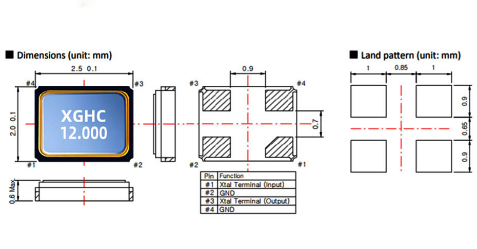 星光鴻創(chuàng)無源SMD2520晶振